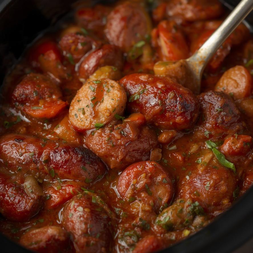 Smoked Sausage and Peppers Foil Pack 11