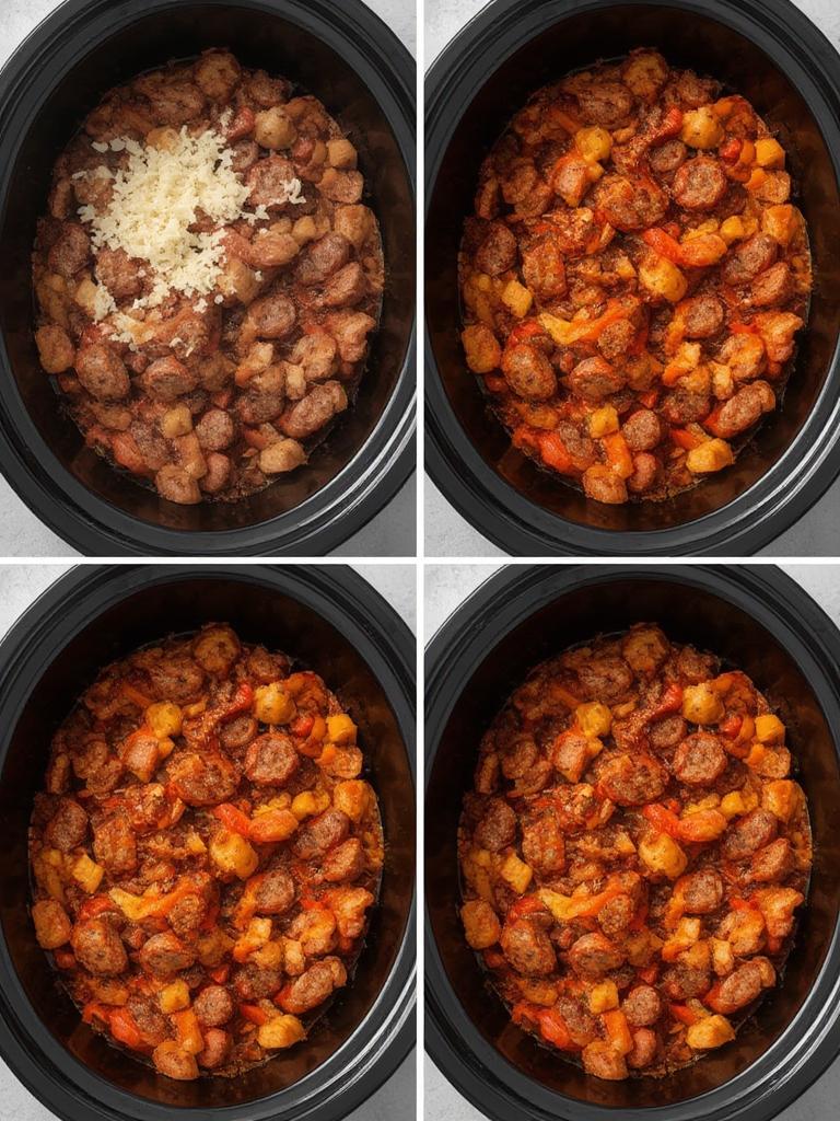 Smoked Sausage and Peppers Foil Pack 9