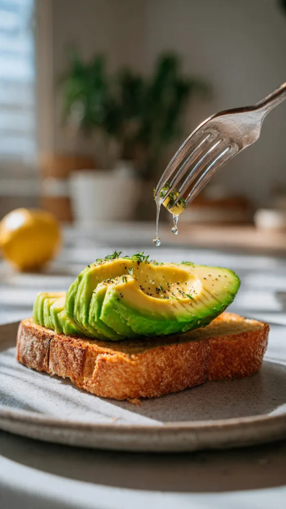 an aesthetic action shot photo of a fork mashing a