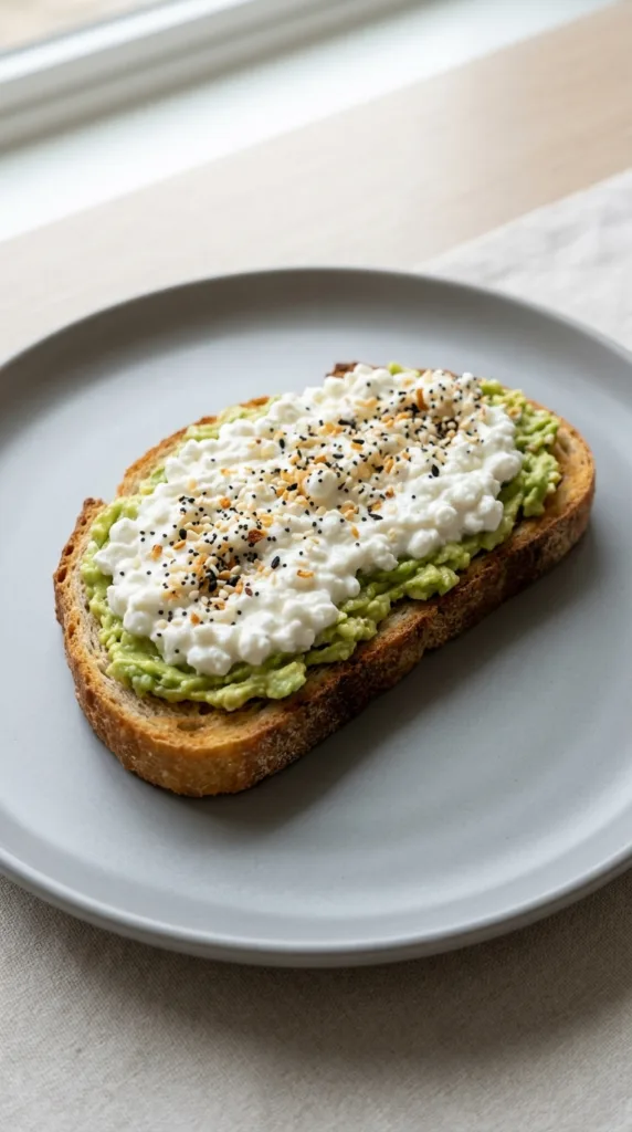 Avocado toast with cottage cheese b459ea2e9a