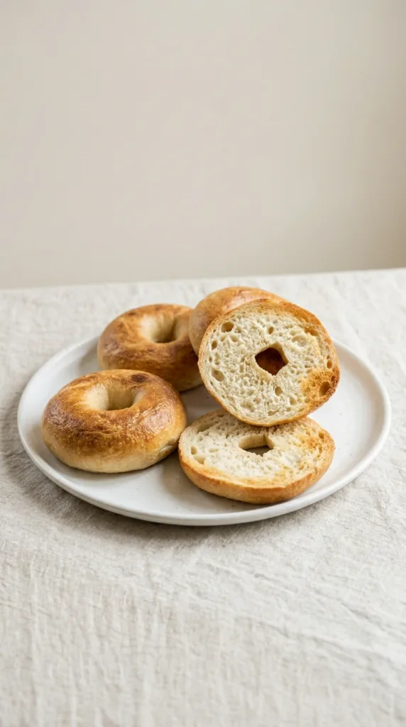 Bagels on white plate de20d0bb72