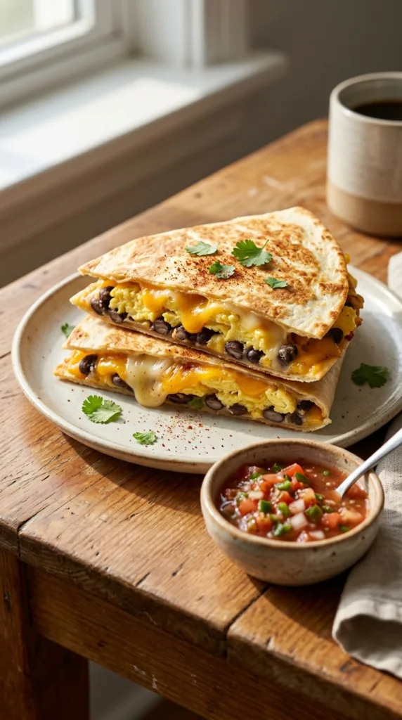 Breakfast quesadilla with eggs 64edc15917