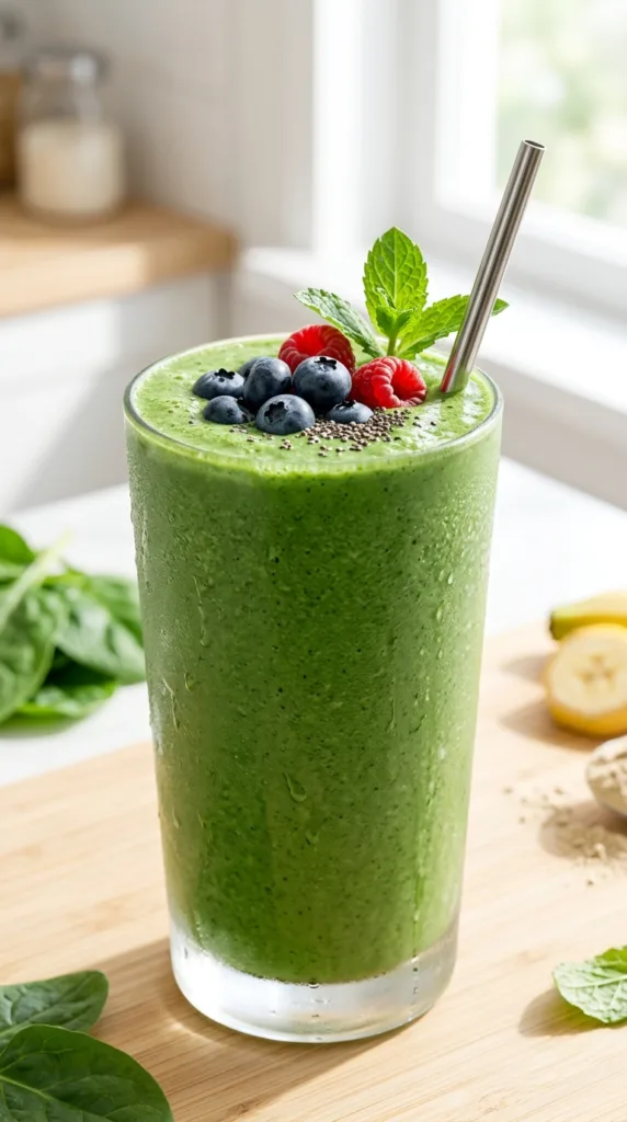 Green smoothie with berries 73ee0e838c