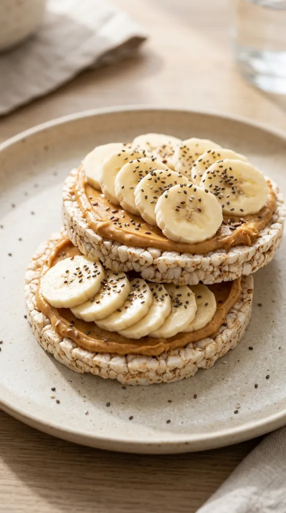 Originalrice cakes with peanut butter and bananacr bd3ba3fa59