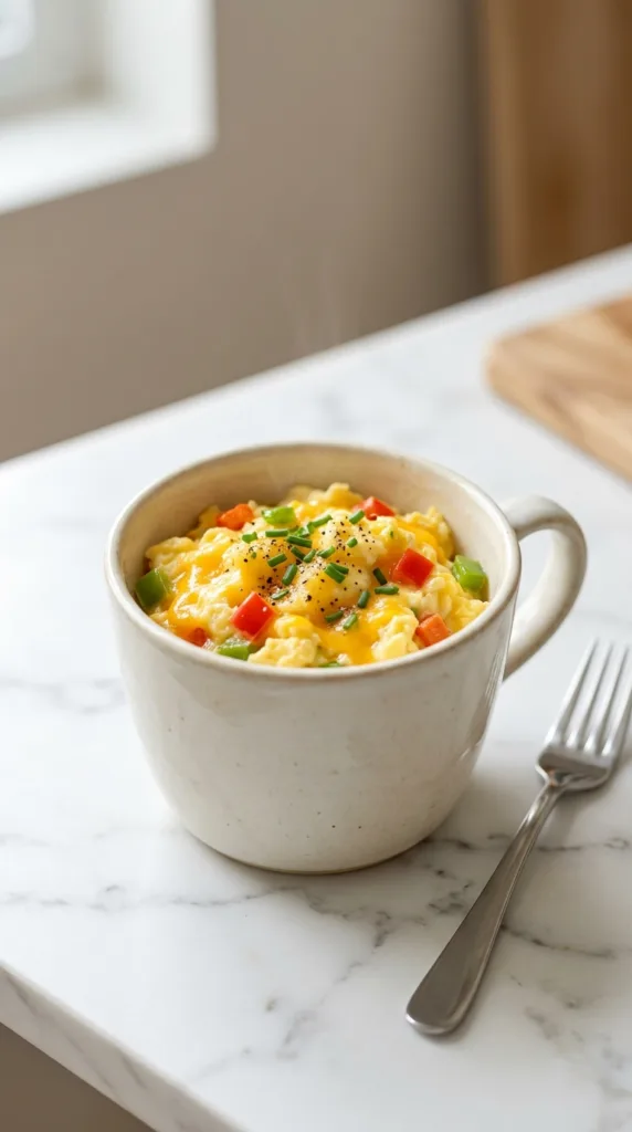 Scrambled eggs in ceramic mug 1ab205dbd6