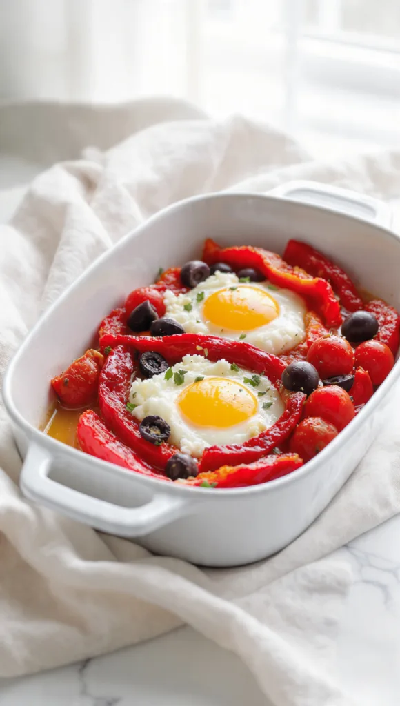 ai image prompt draft roasted pepper olive baked f