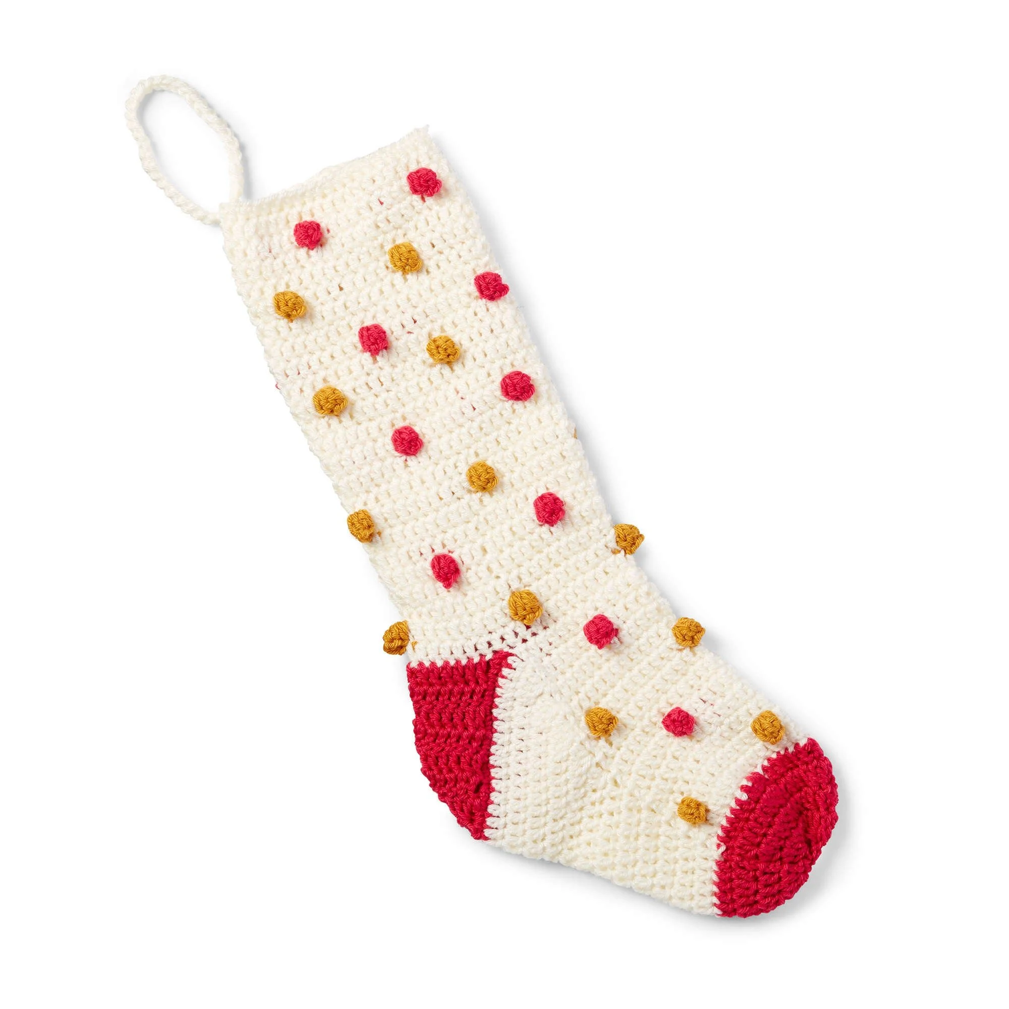 Crochet Bobble Stocking Pattern