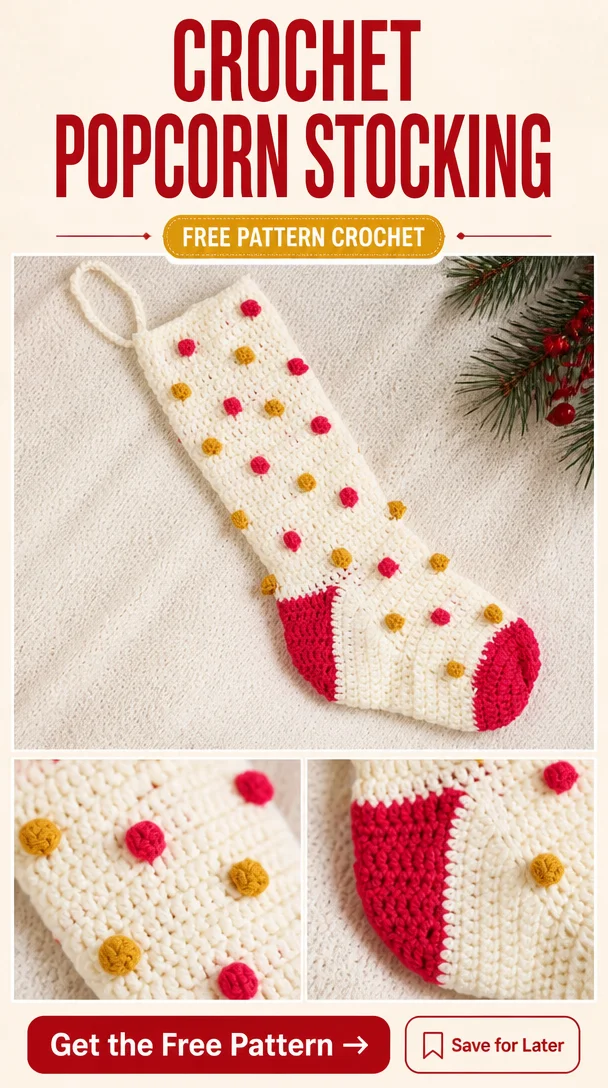 Bobble Crochet Stocking Pattern