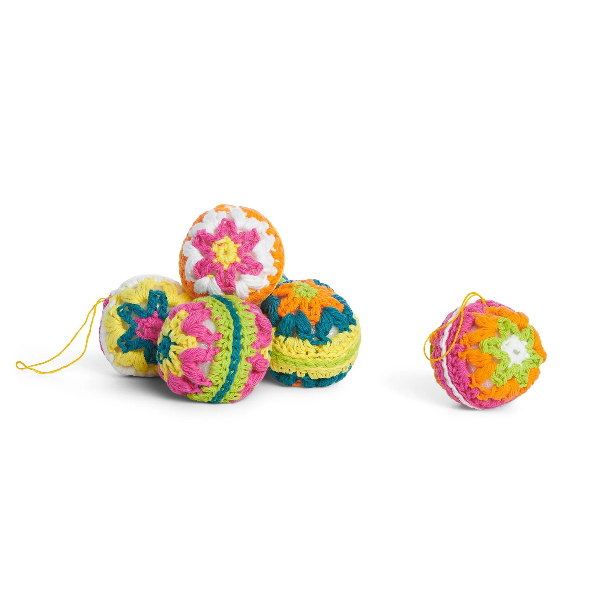 Lily Colorful Crochet Ornaments Pattern