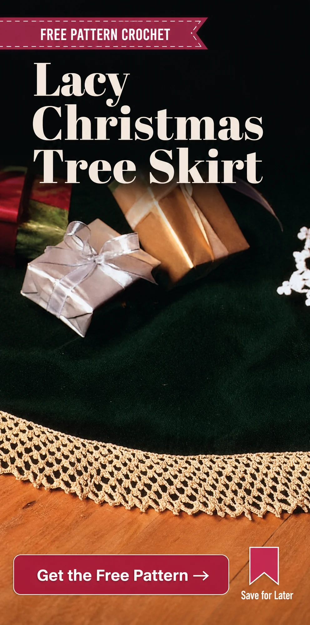 Crochet Bells, Flakes & Tree Skirt Edging Pattern