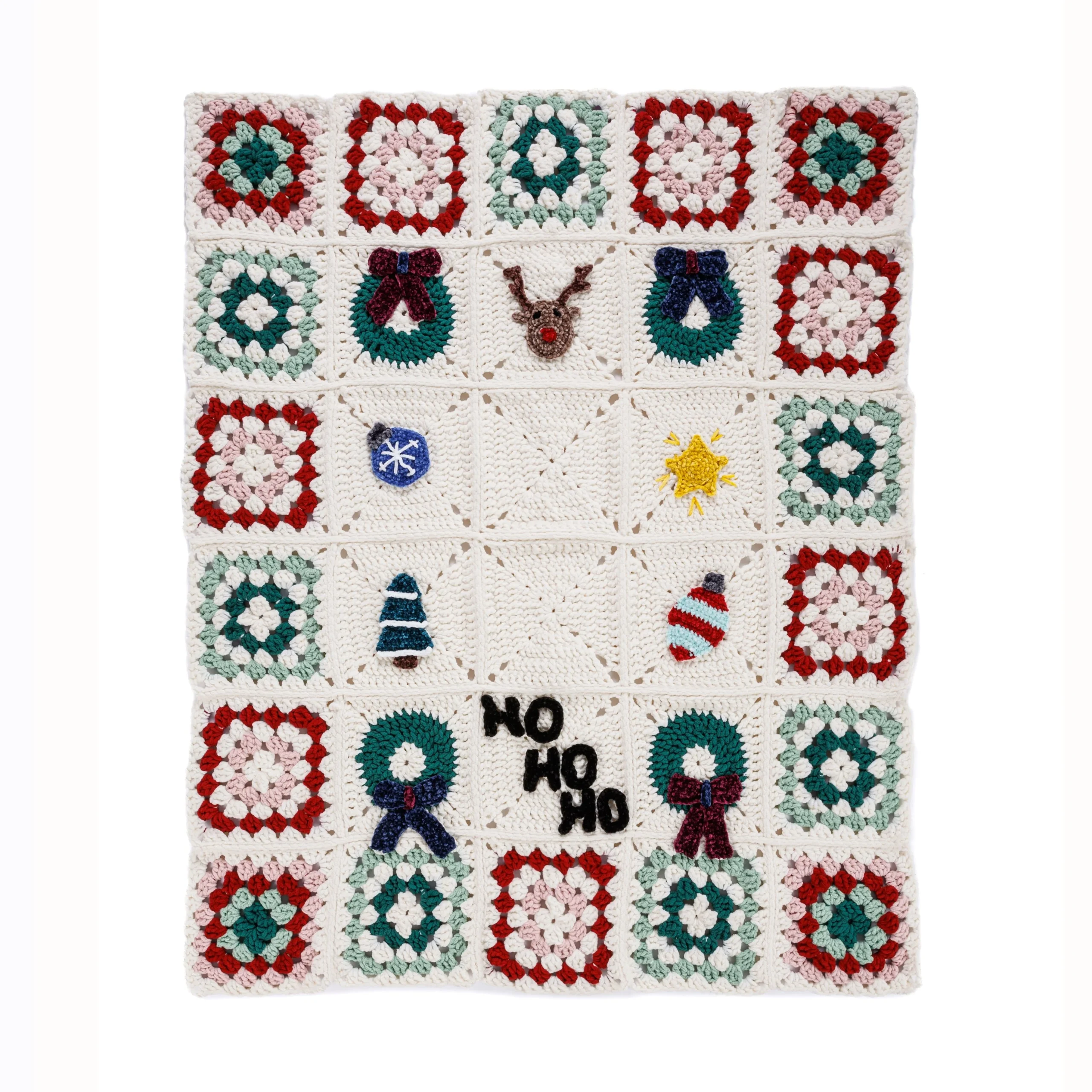 Crochet Kooky Christmas Blanket Pattern