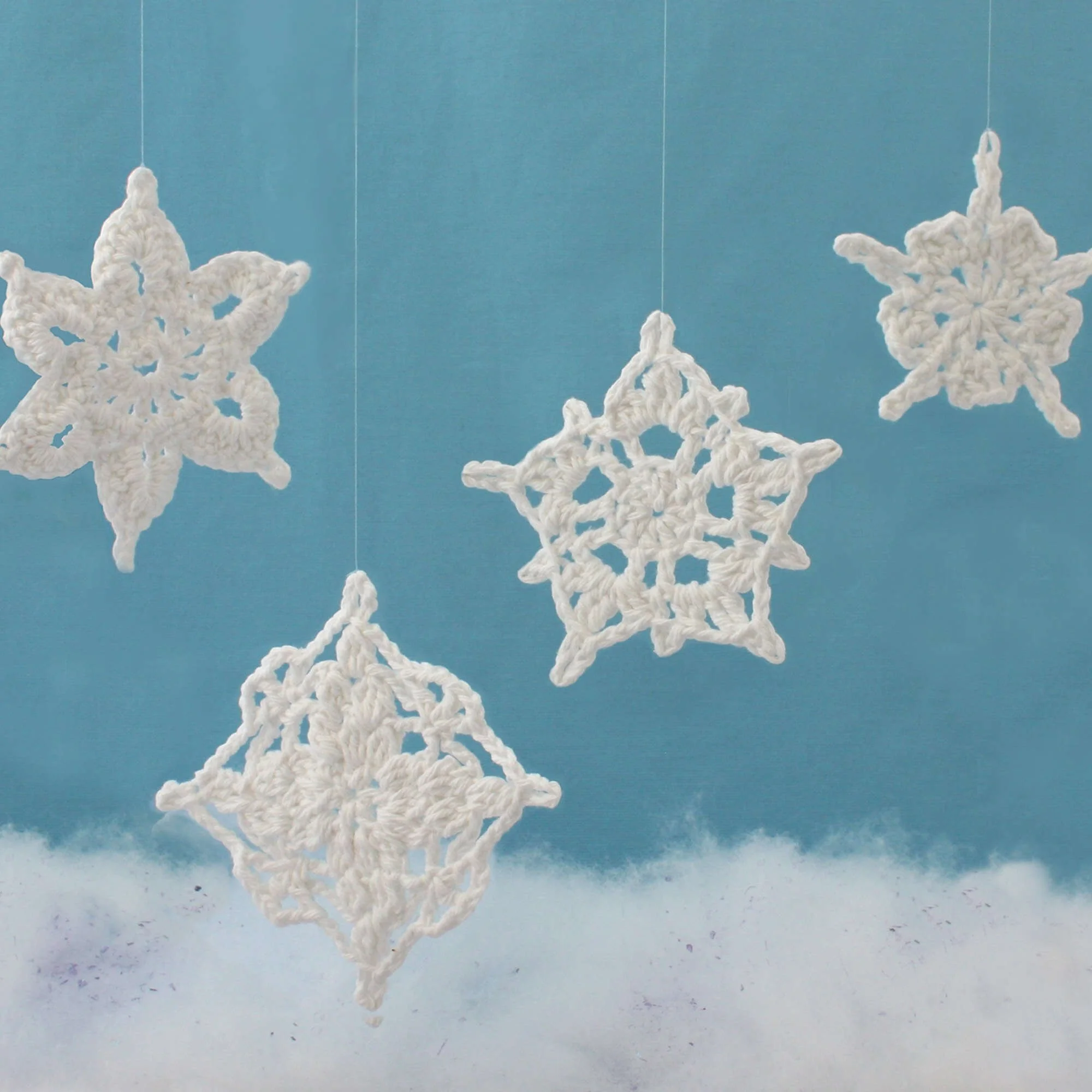 Collection of diverse snowflakes patterns for winter crafts and designs.