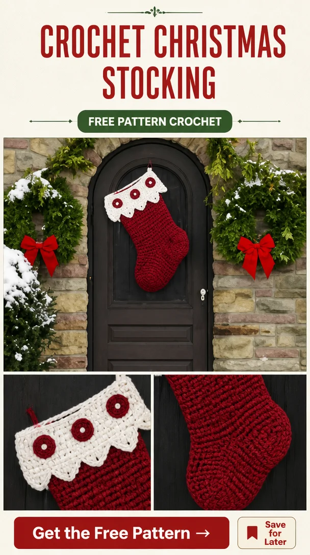Front Door Stocking Crochet Pattern