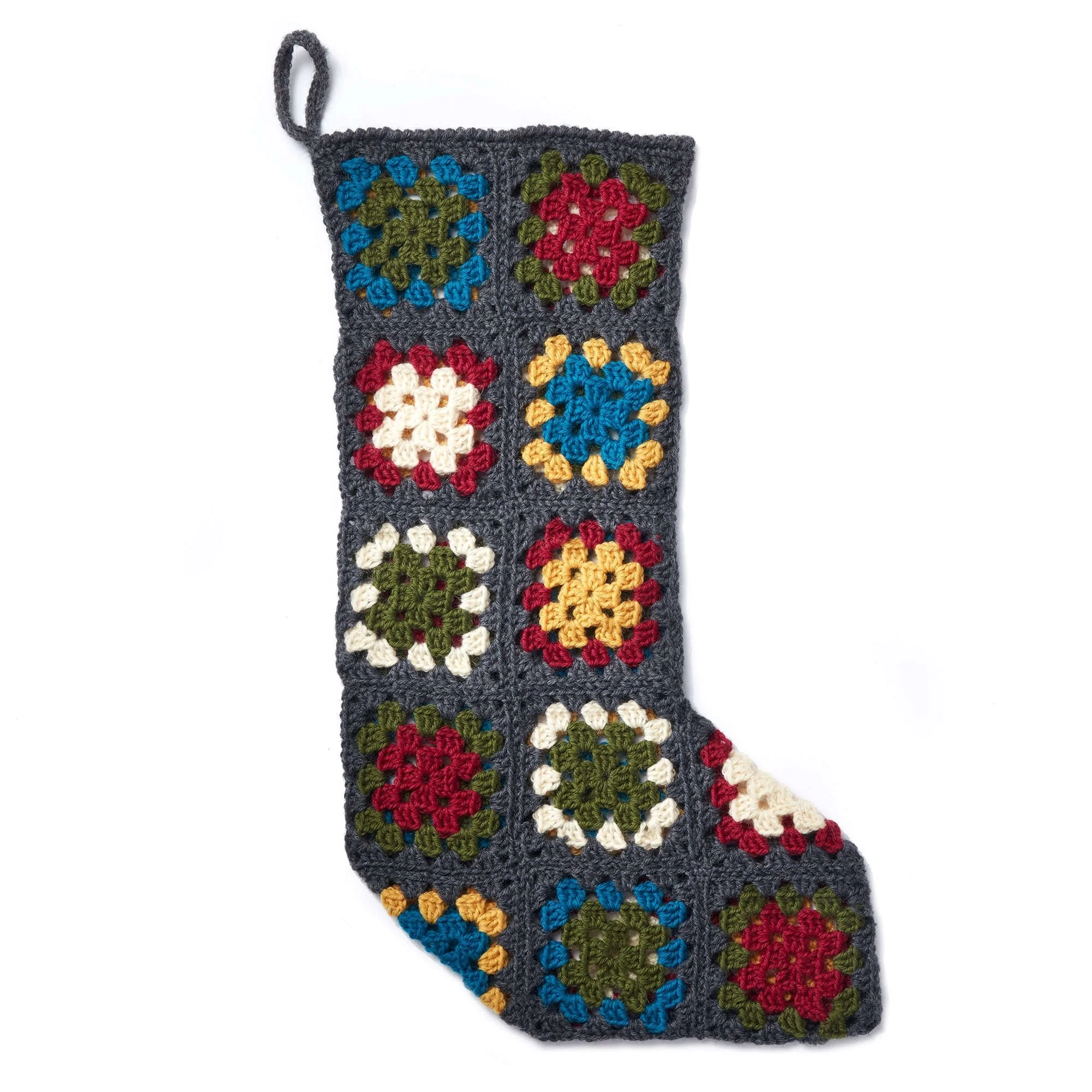 Crochet Granny Square Stocking Pattern